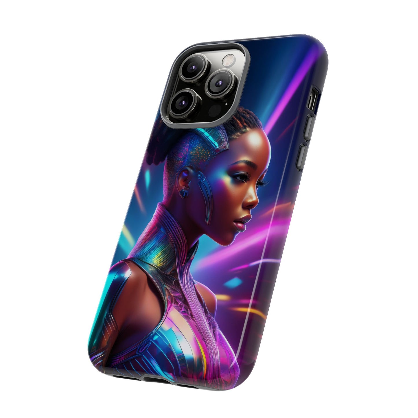 Futuristic Cyberpunk Female Cell Phone Case 014