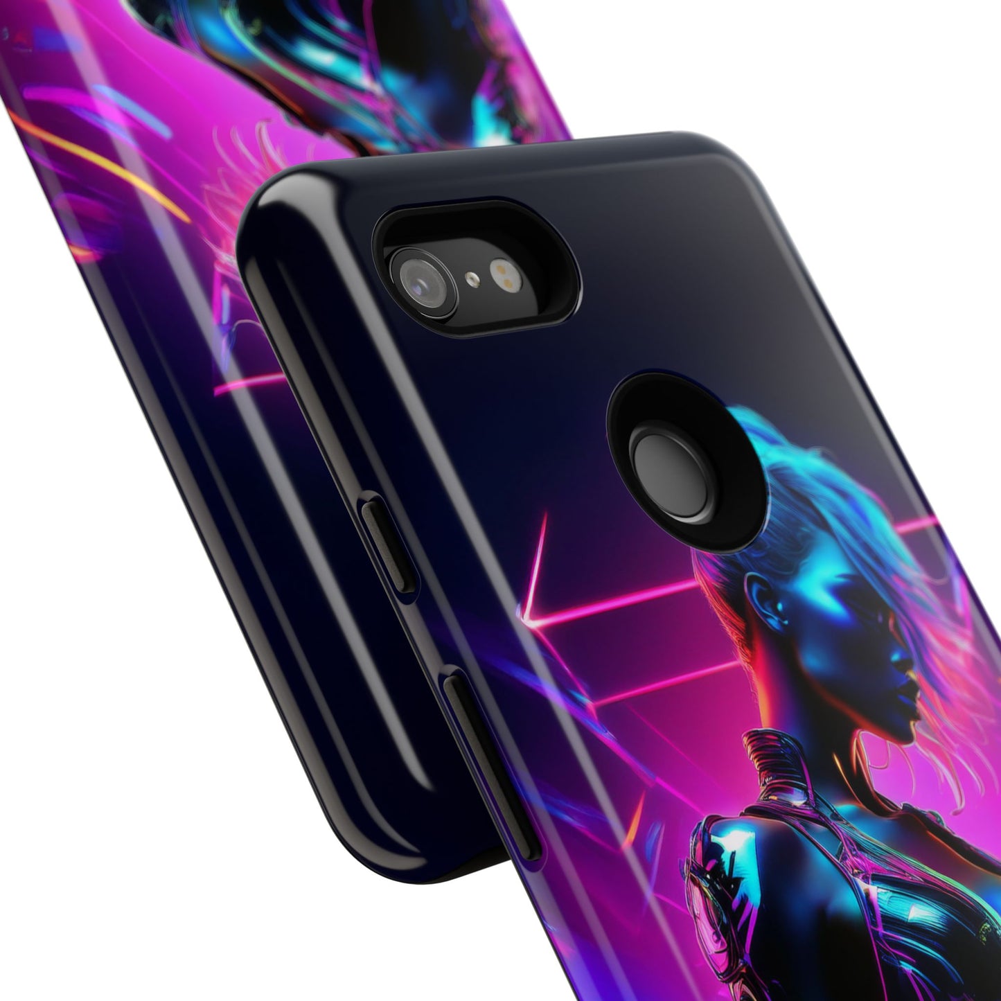 Futuristic Cyberpunk Female Cell Phone Case 017