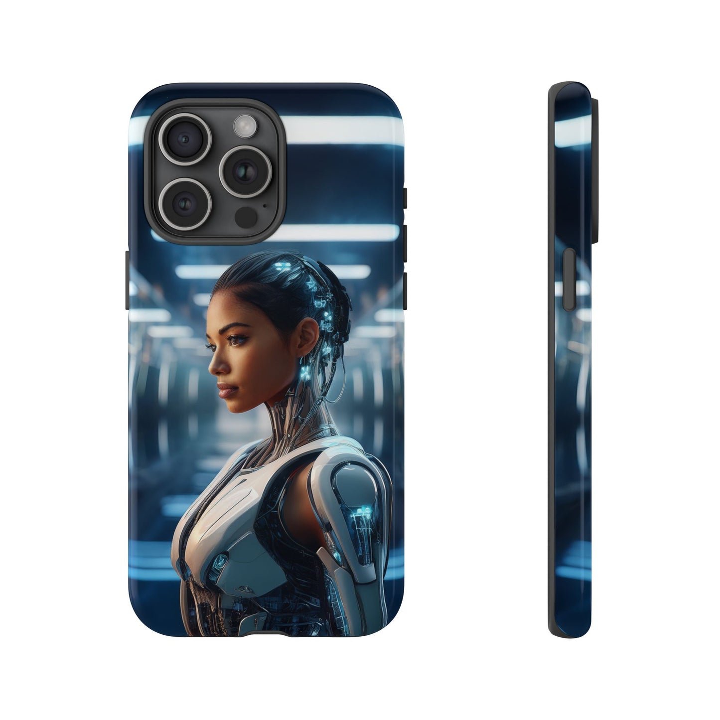 Futuristic Human Android Hybrid Cell Phone Case 002