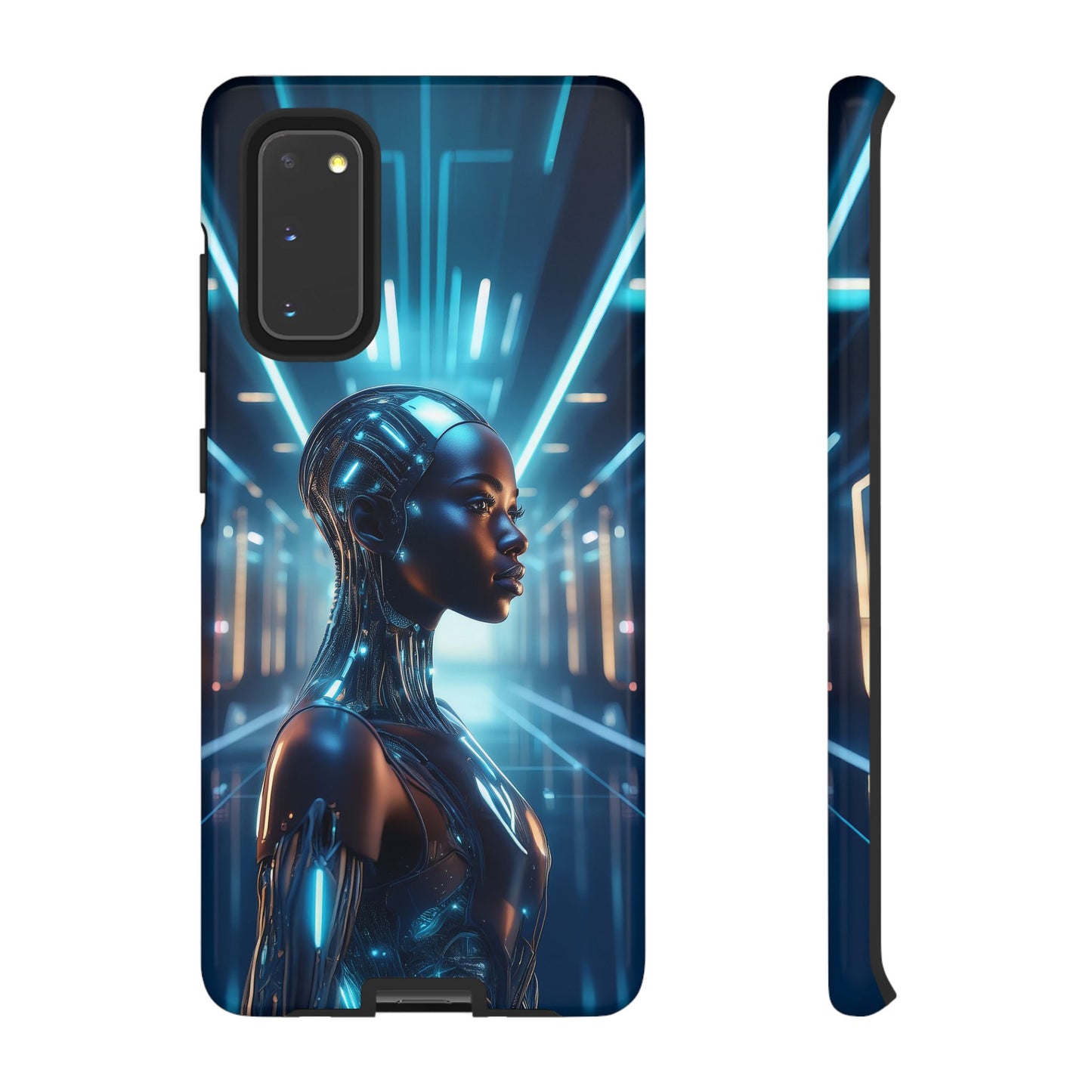 Futuristic Human Android Hybrid Cell Phone Case 003