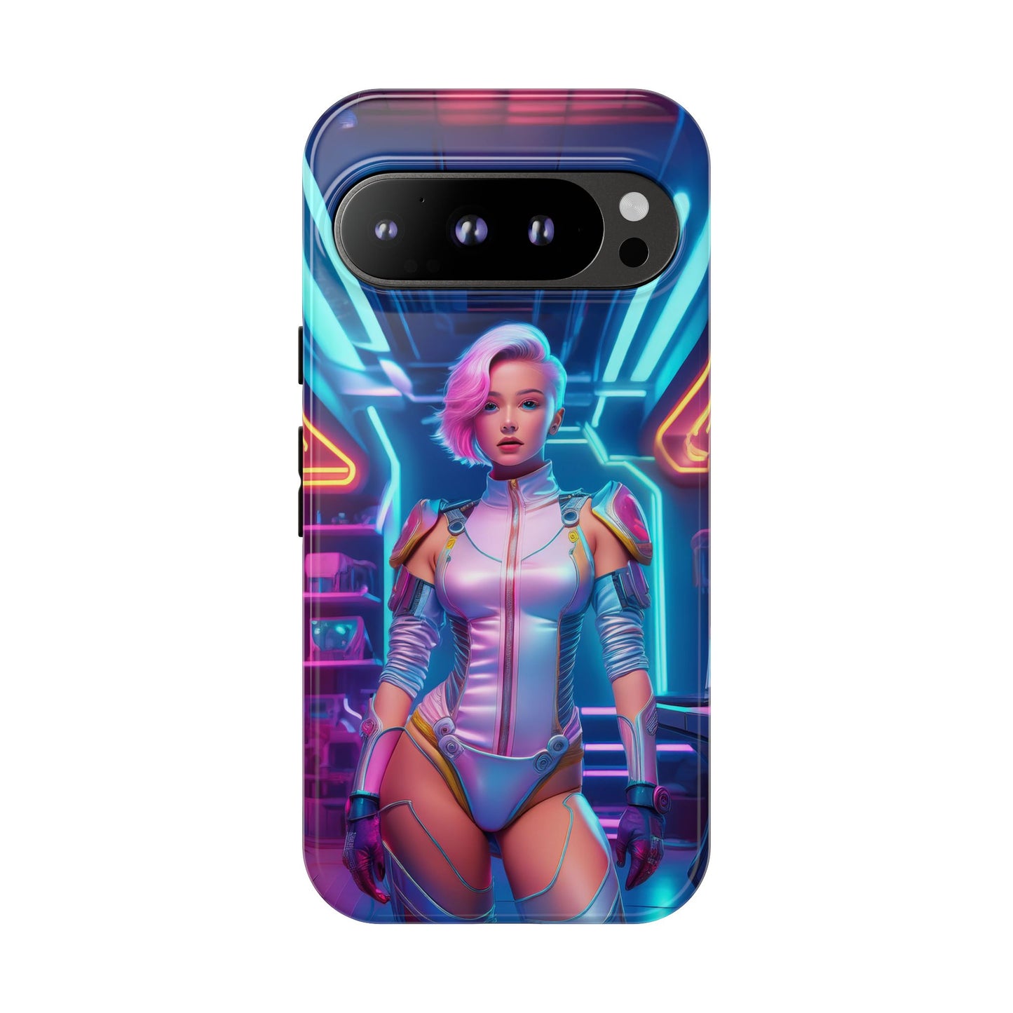 Futuristic Cyberpunk Female Cell Phone Case 002