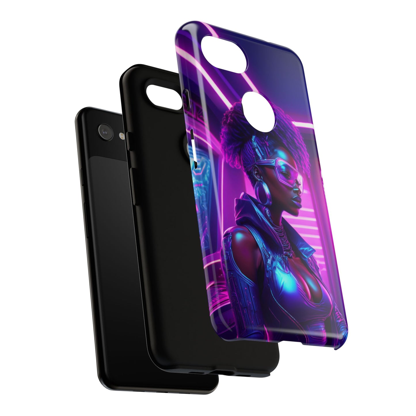 Futuristic Cyberpunk Female Cell Phone Case 004