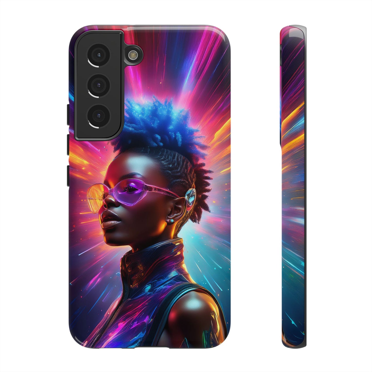 Futuristic Cyberpunk Female Cell Phone Case 026