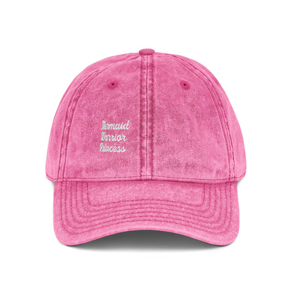 Mermaid Warrior Princess Vintage Hat – Embroidered Fantasy Hat for Bold Beach Babes