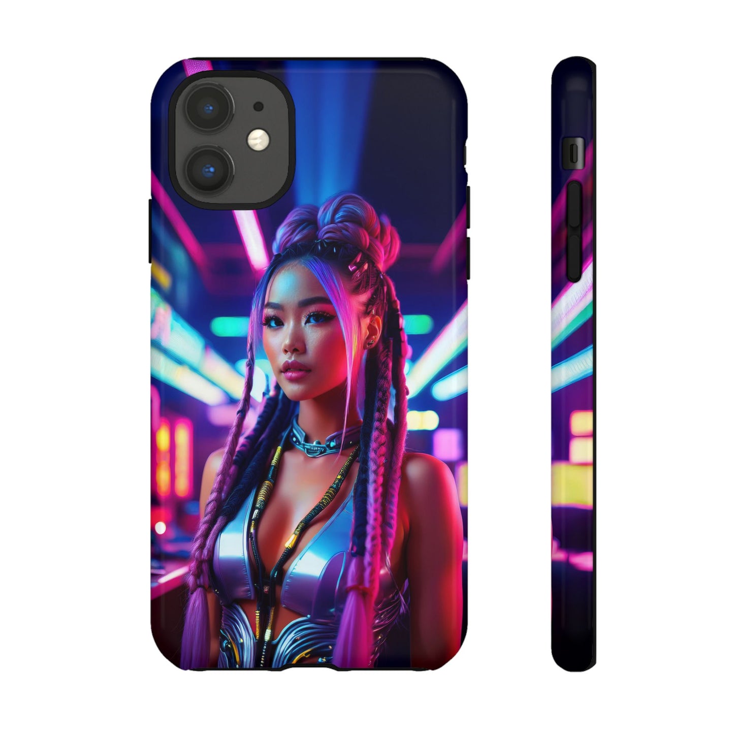 Futuristic Cyberpunk Female Cell Phone Case 008