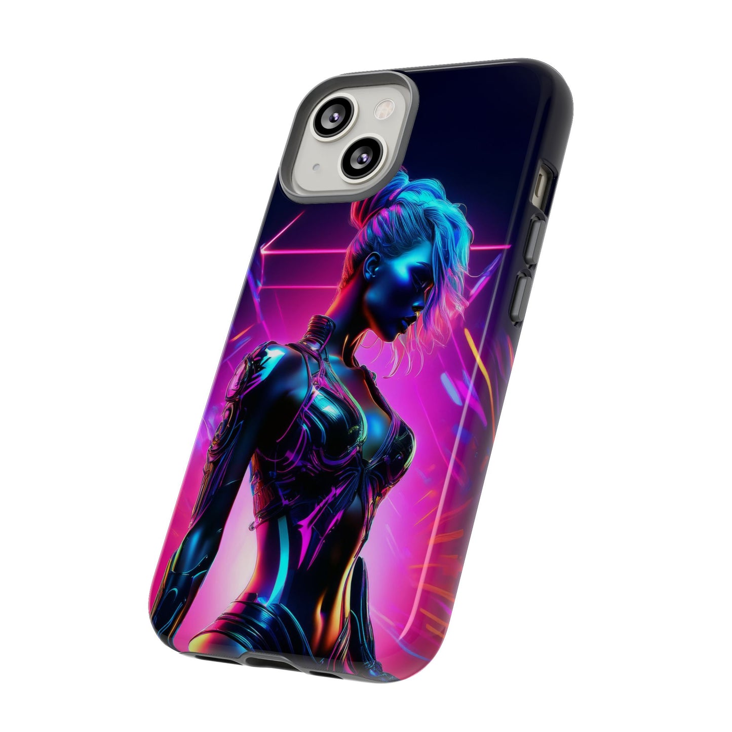 Futuristic Cyberpunk Female Cell Phone Case 017