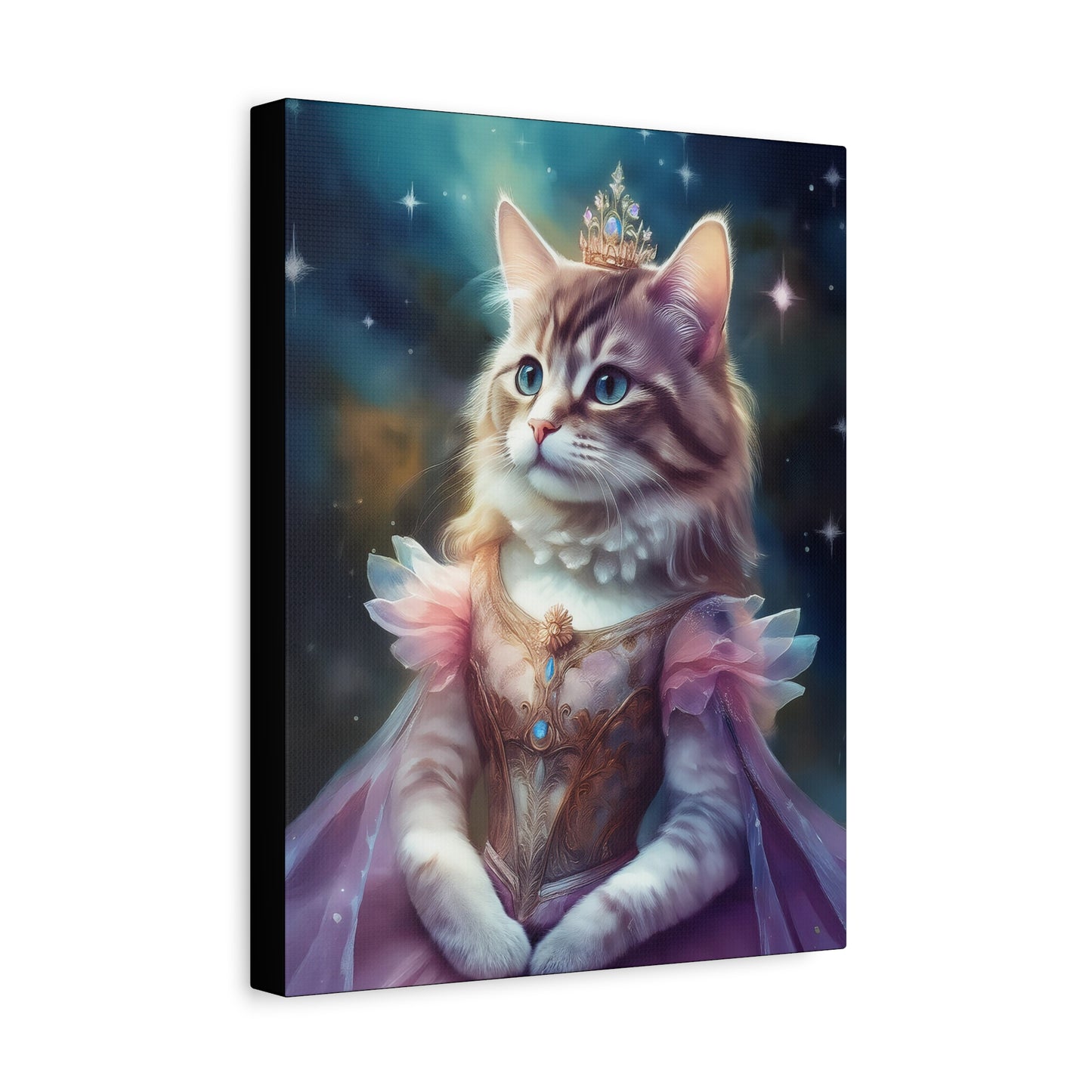 Meowgical Fairy Purrincess Canvas Art | Stretched Matte Wall Decor 005