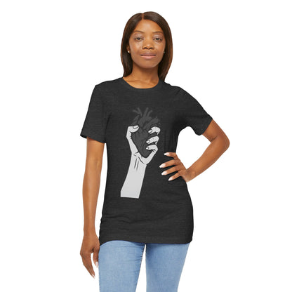 Broken Heart Graphic Tee Dark Theme – Emotional Vector Design for the Heartbroken and Strong