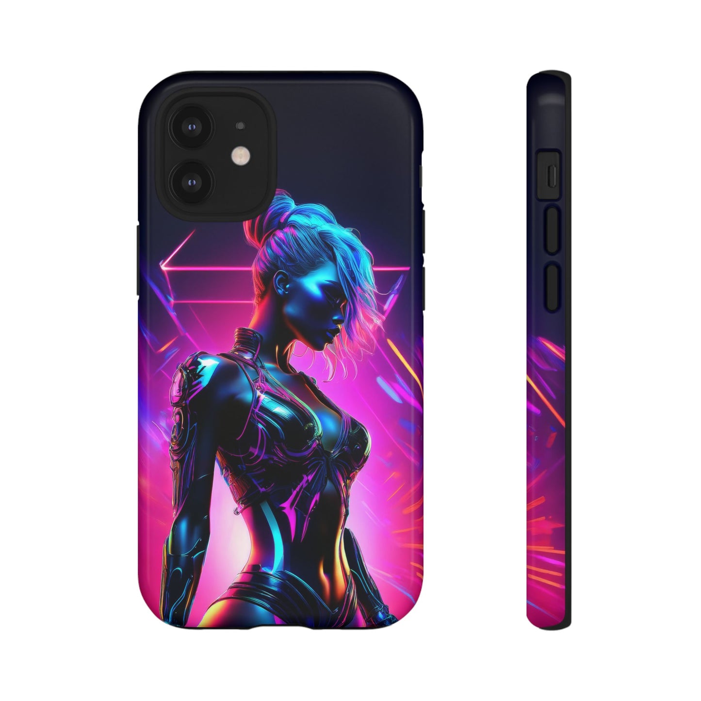 Futuristic Cyberpunk Female Cell Phone Case 017