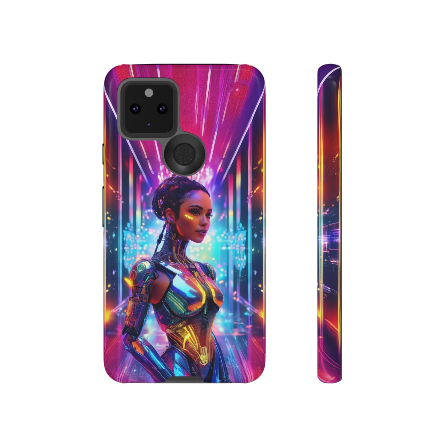 Futuristic Human Android Hybrid Cell Phone Case 006