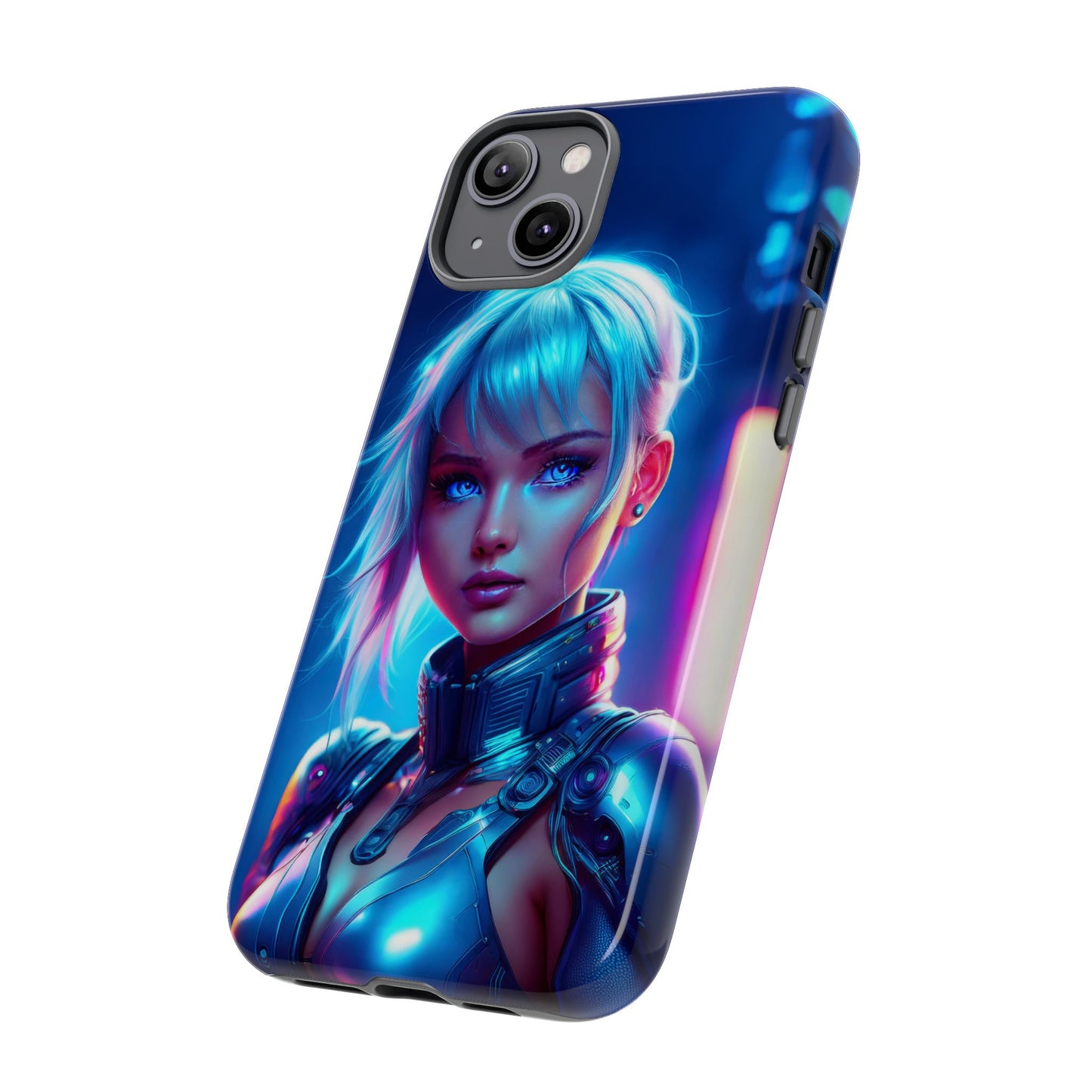 Futuristic Cyberpunk Female Cell Phone Case 013