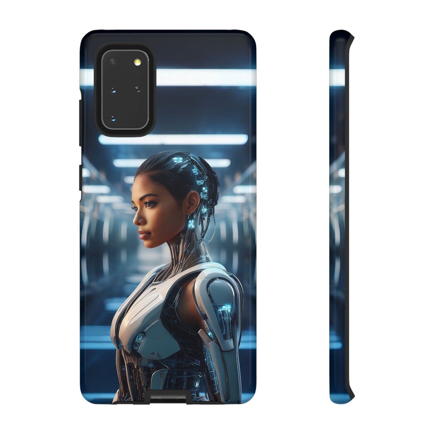 Futuristic Human Android Hybrid Cell Phone Case 002