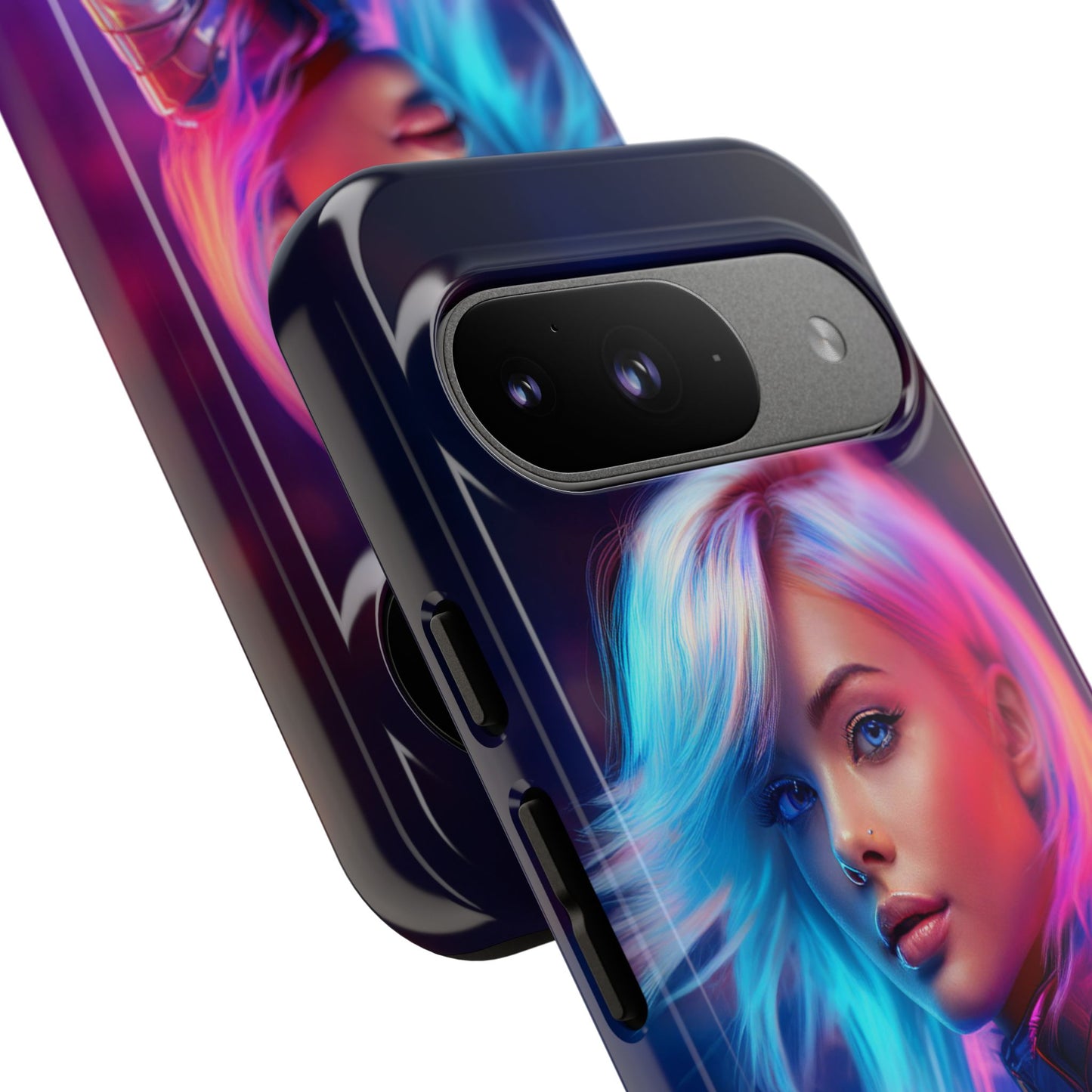 Futuristic Cyberpunk Female Cell Phone Case 028