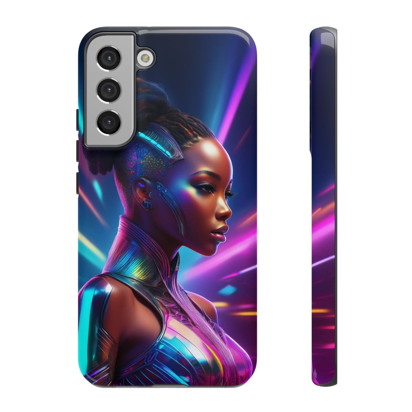 Futuristic Cyberpunk Female Cell Phone Case 014