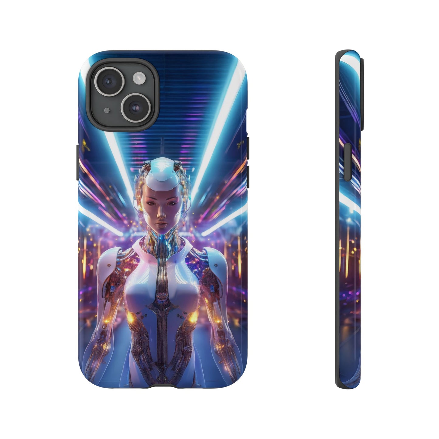 Futuristic Human Android Hybrid Cell Phone Case 007