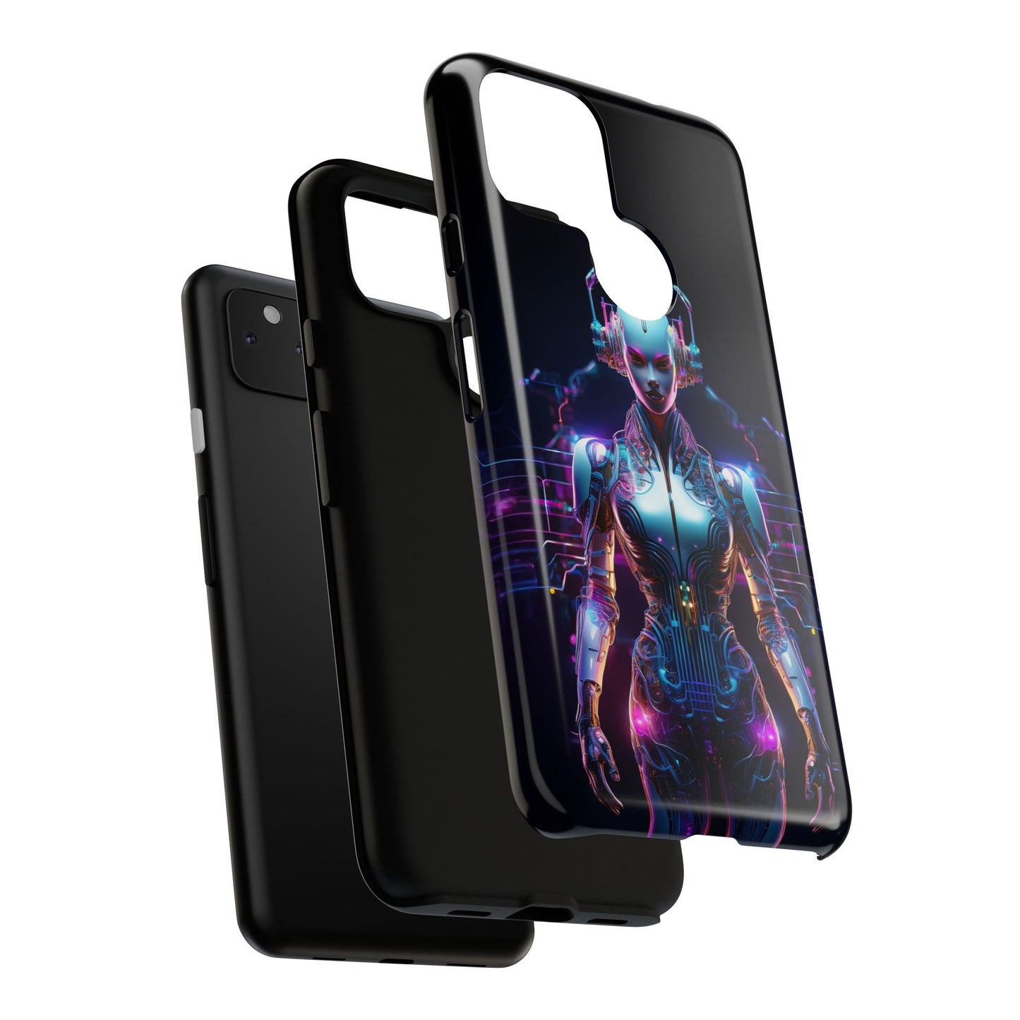 Futuristic Human Android Hybrid Cell Phone Case 001