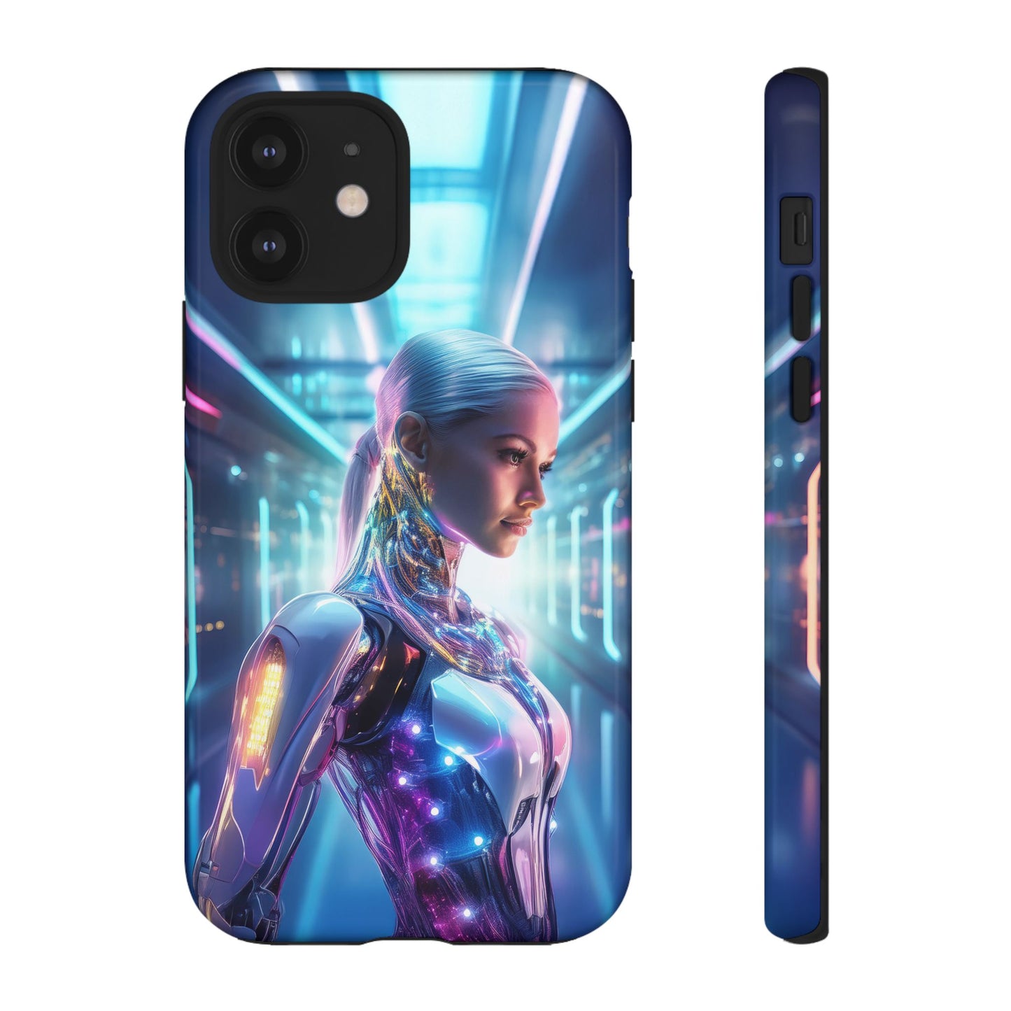 Futuristic Human Android Hybrid Cell Phone Case 015