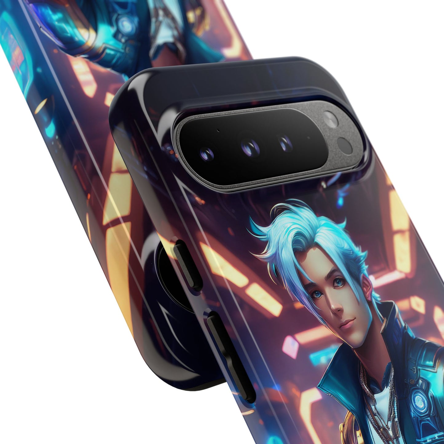 Futuristic Cyberpunk Male Cell Phone Case 009