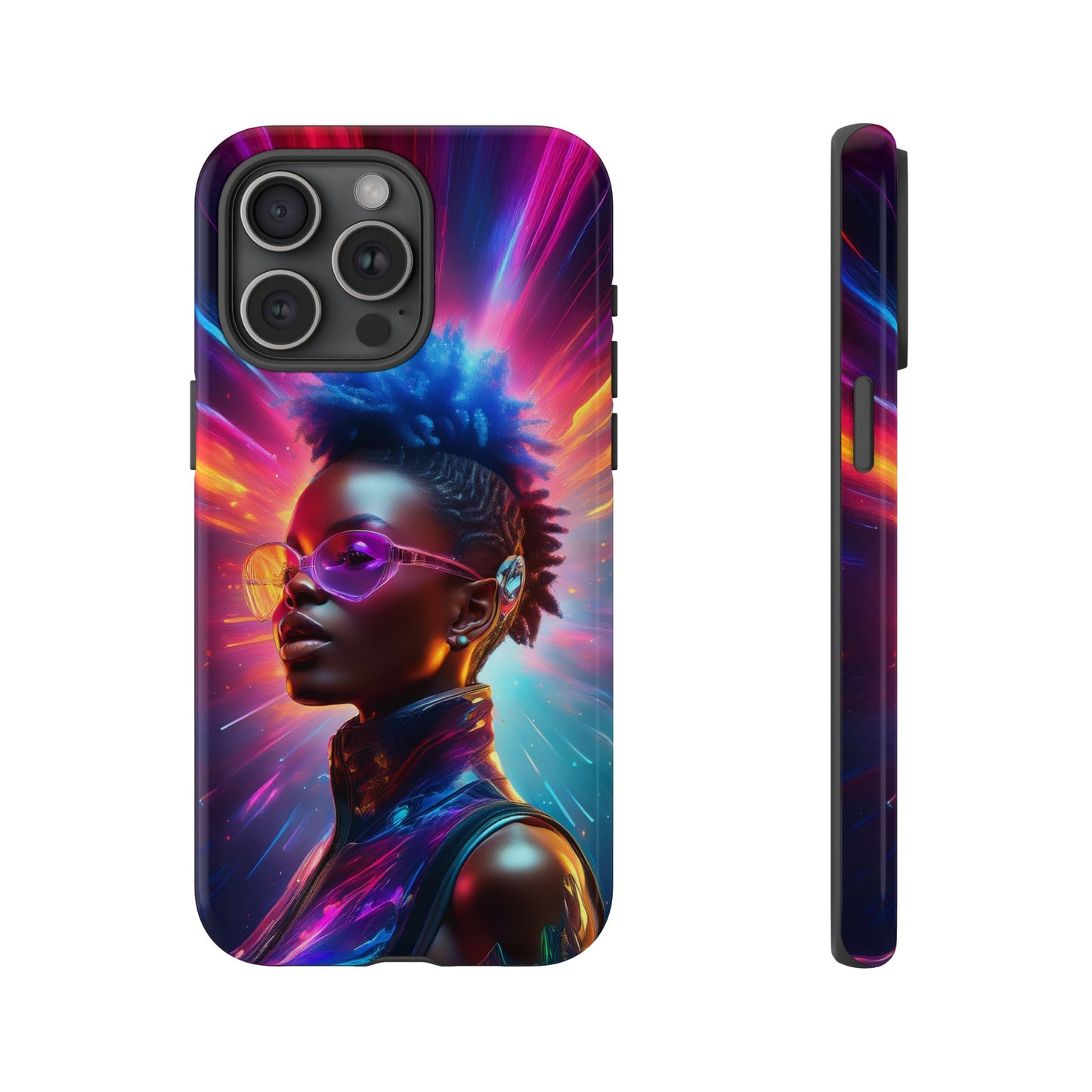 Futuristic Cyberpunk Female Cell Phone Case 026