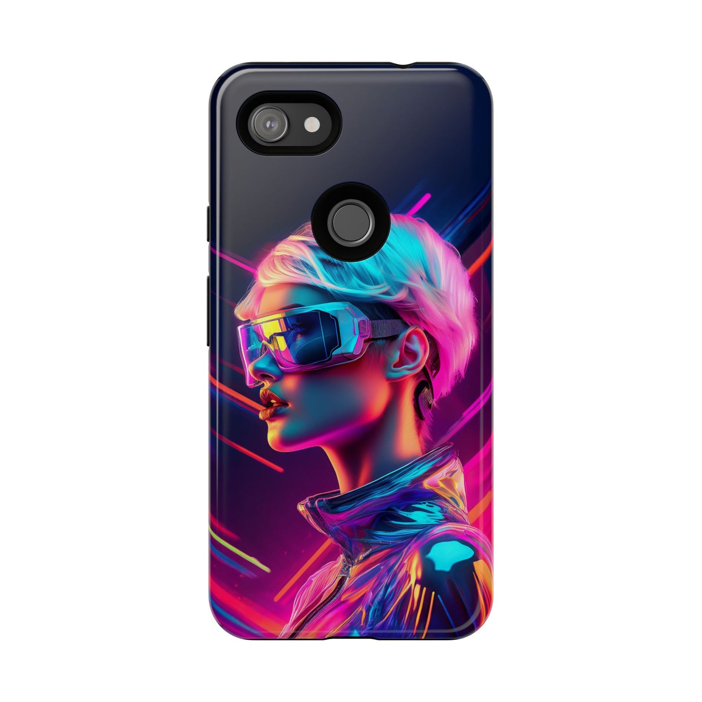 Futuristic Cyberpunk Female Cell Phone Case 031