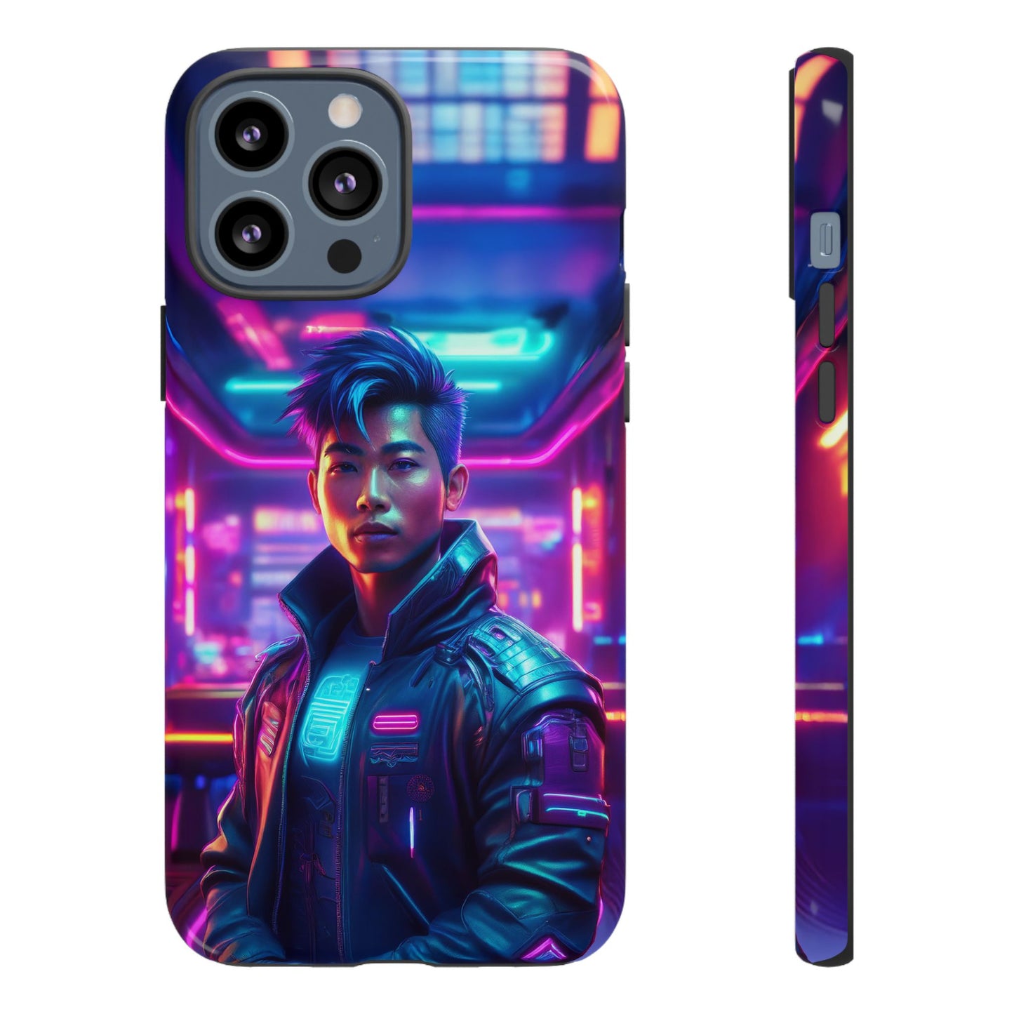 Futuristic Cyberpunk Male Cell Phone Case 012