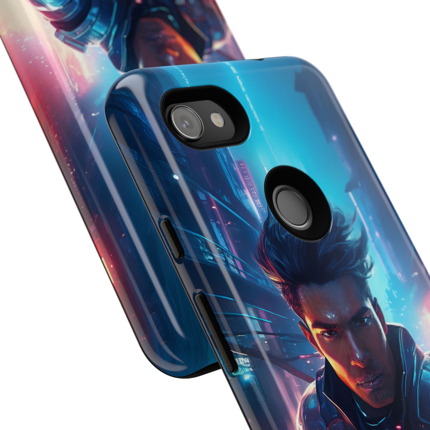 Futuristic Cyberpunk Male Cell Phone Case 017