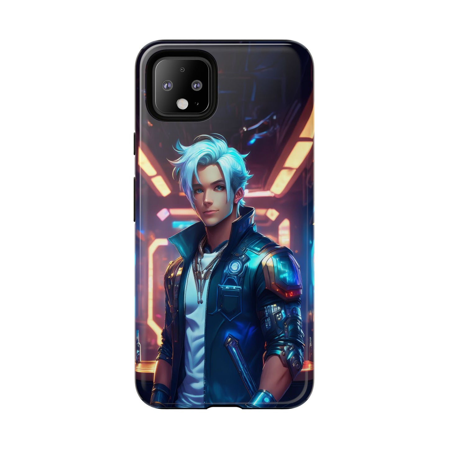 Futuristic Cyberpunk Male Cell Phone Case 009