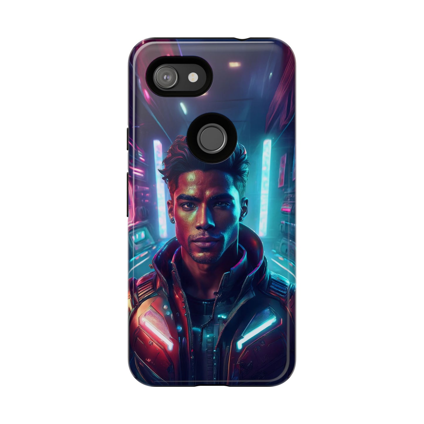 Futuristic Cyberpunk Male Cell Phone Case 007