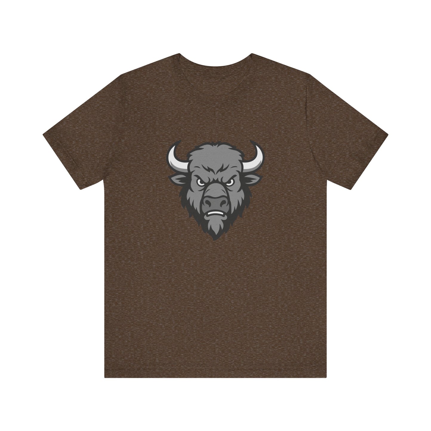 Buffalo Head Graphic Tee Dark Theme – Powerful Vector Bison Design for Bold Style