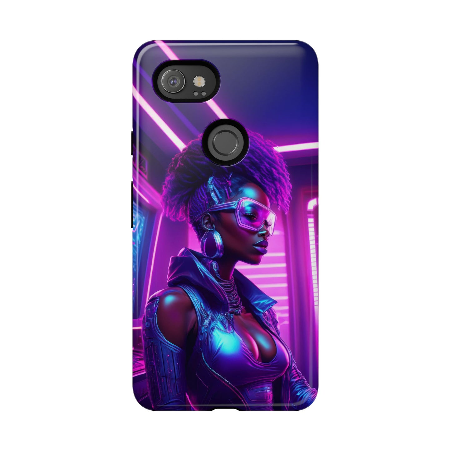 Futuristic Cyberpunk Female Cell Phone Case 004