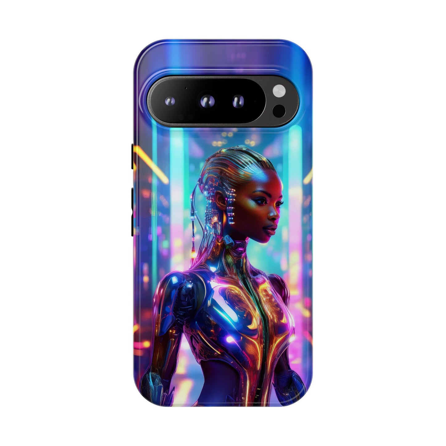 Futuristic Human Android Hybrid Cell Phone Case 018