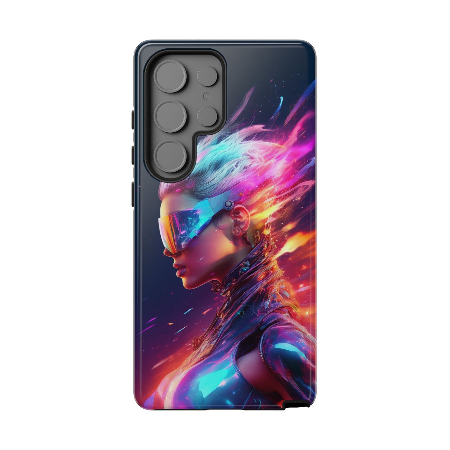 Futuristic Cyberpunk Female Cell Phone Case 025