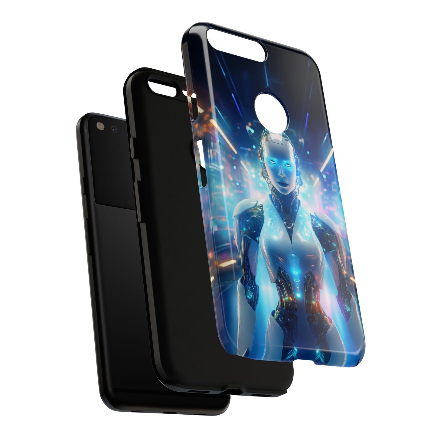 Futuristic Human Android Hybrid Cell Phone Case 012