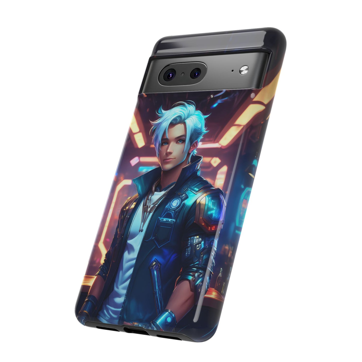 Futuristic Cyberpunk Male Cell Phone Case 009