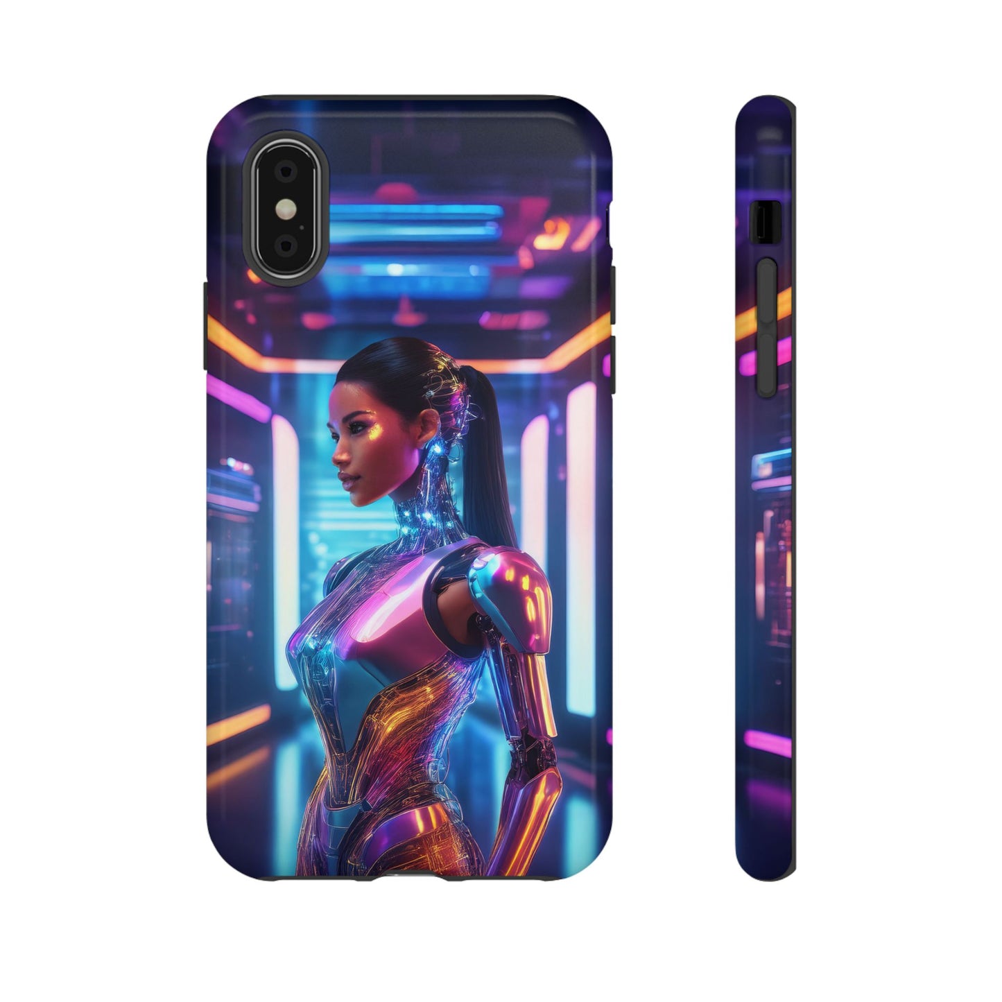 Futuristic Human Android Hybrid Cell Phone Case 016