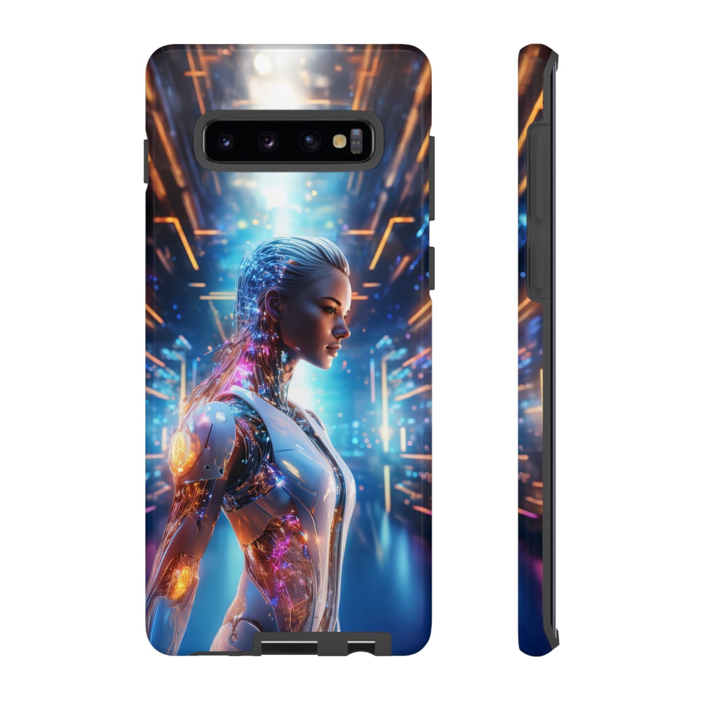 Futuristic Human Android Hybrid Cell Phone Case 008