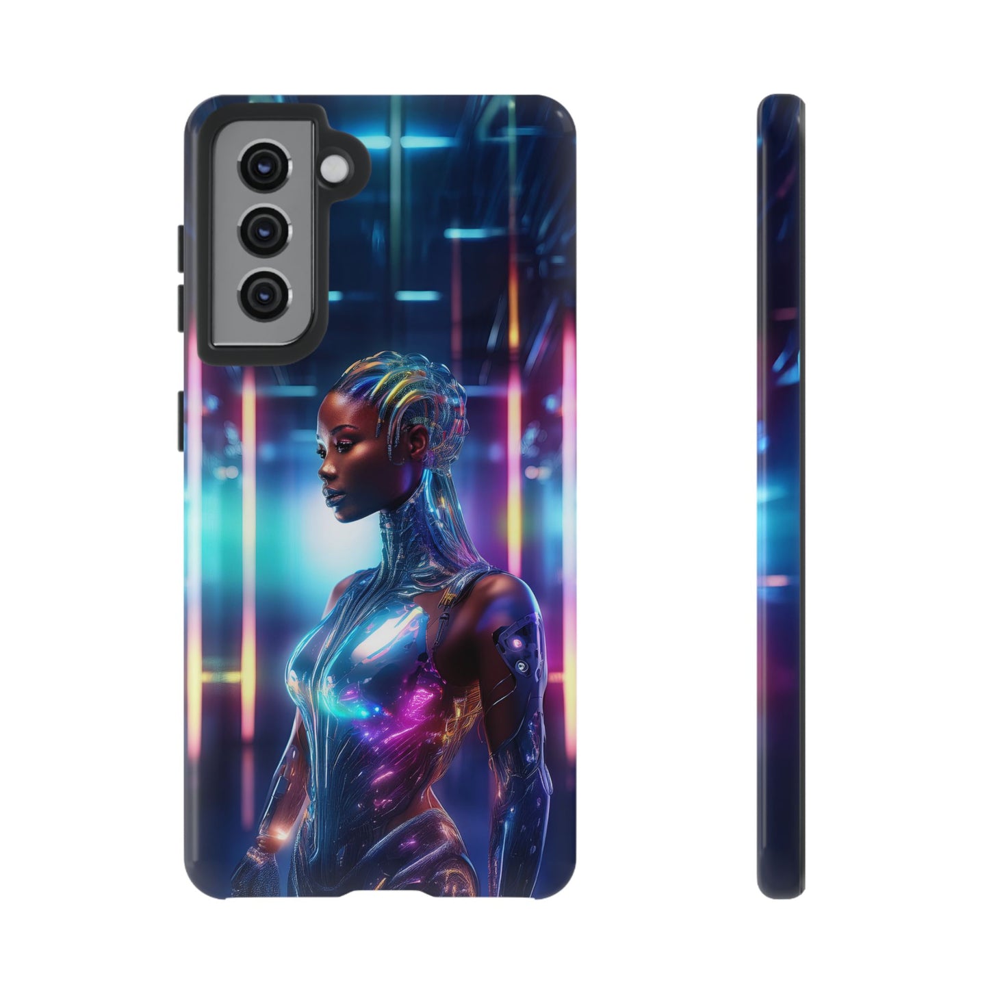 Futuristic Human Android Hybrid Cell Phone Case 014