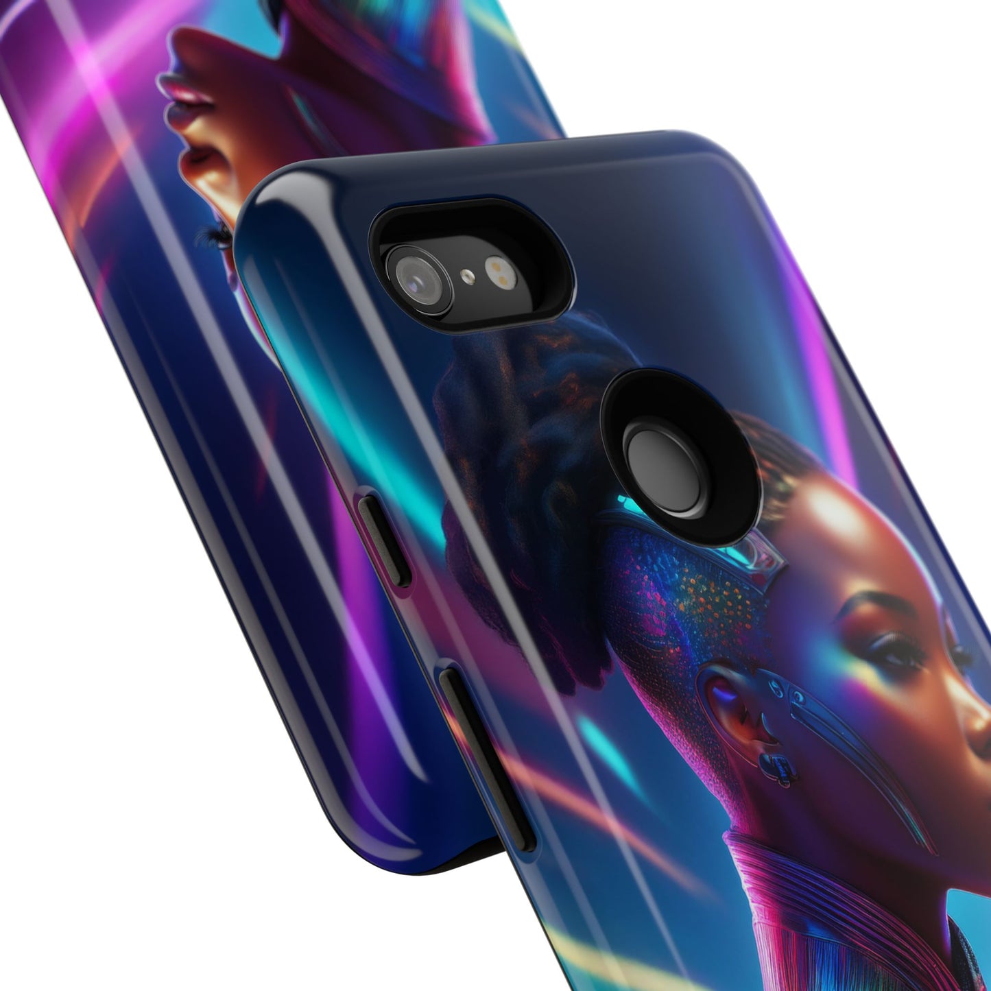 Futuristic Cyberpunk Female Cell Phone Case 014