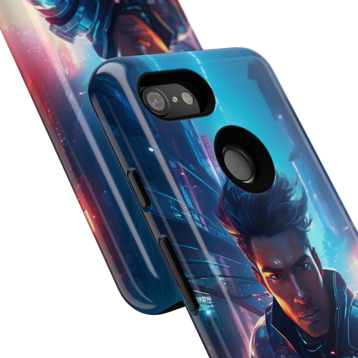 Futuristic Cyberpunk Male Cell Phone Case 017