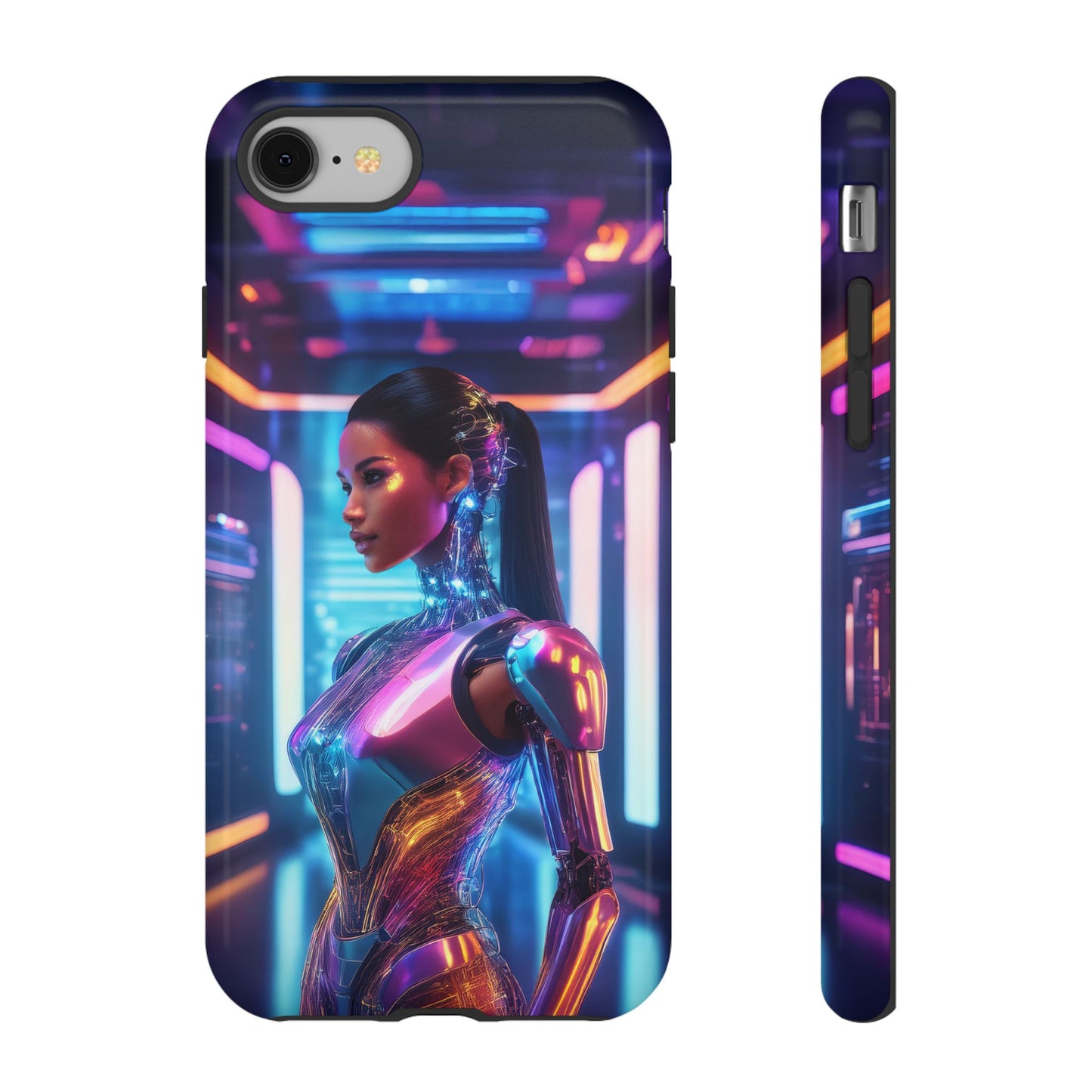 Futuristic Human Android Hybrid Cell Phone Case 016