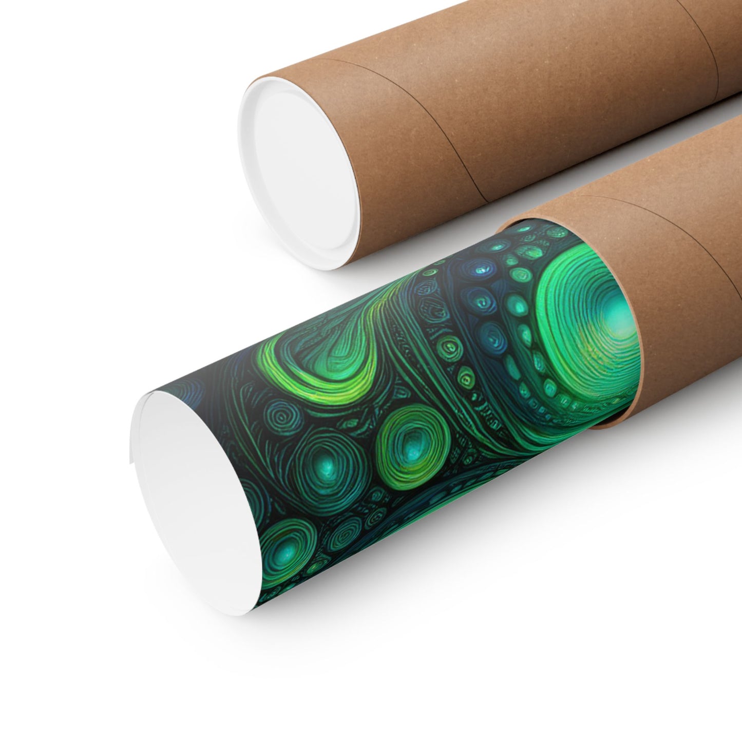 Verde Future Abstract Matte Vertical Poster - Perfect for Home Décor and Relaxation