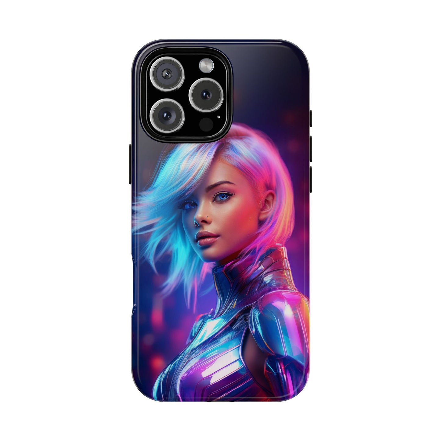 Futuristic Cyberpunk Female Cell Phone Case 028