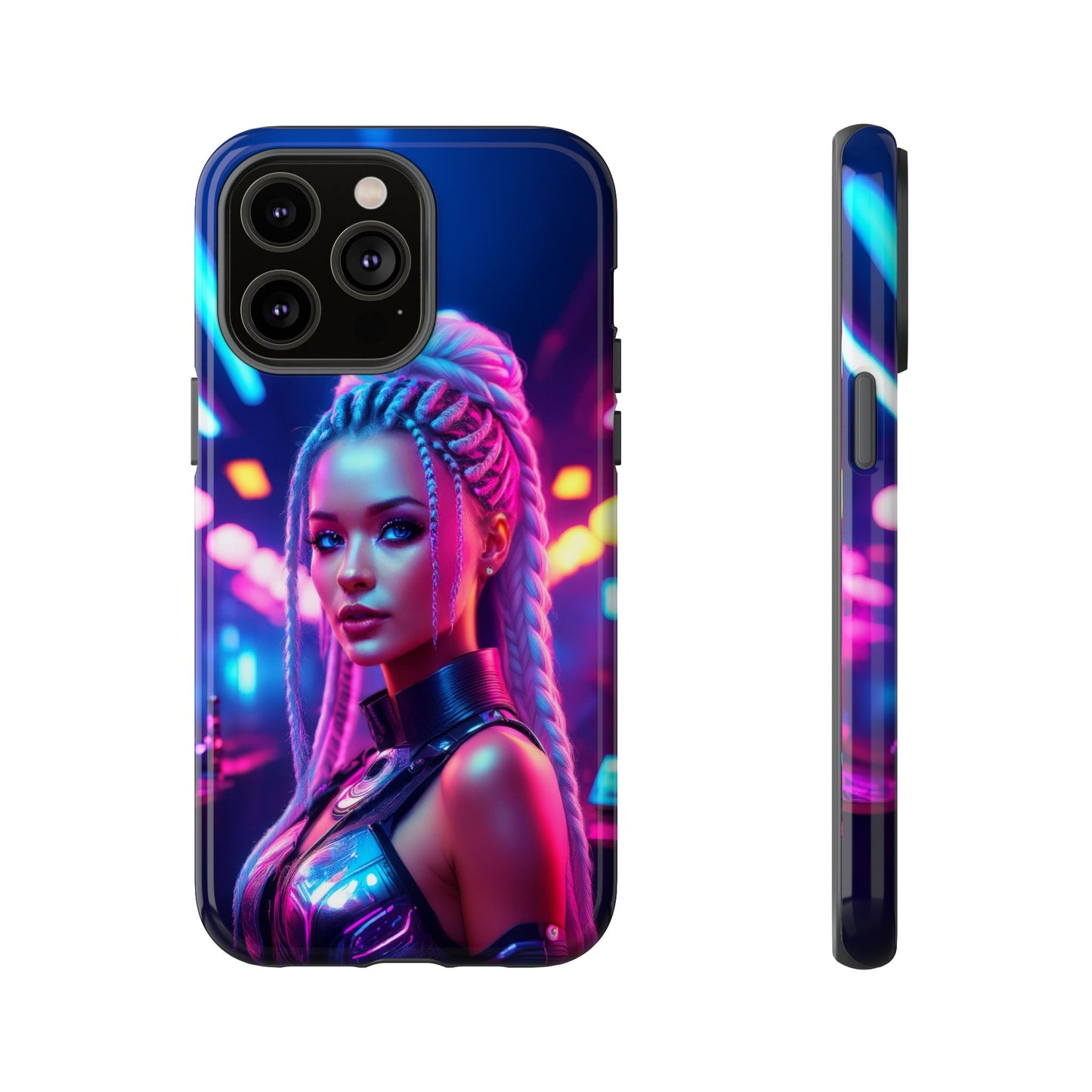 Futuristic Cyberpunk Female Cell Phone Case 007