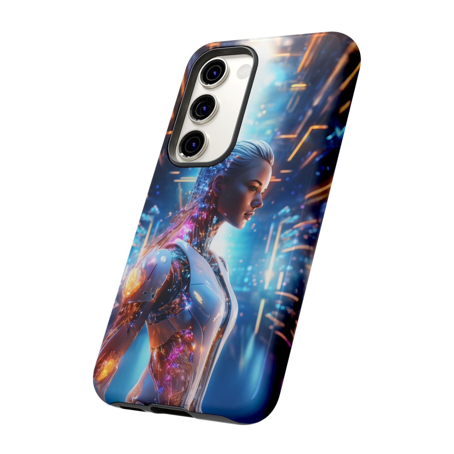 Futuristic Human Android Hybrid Cell Phone Case 008