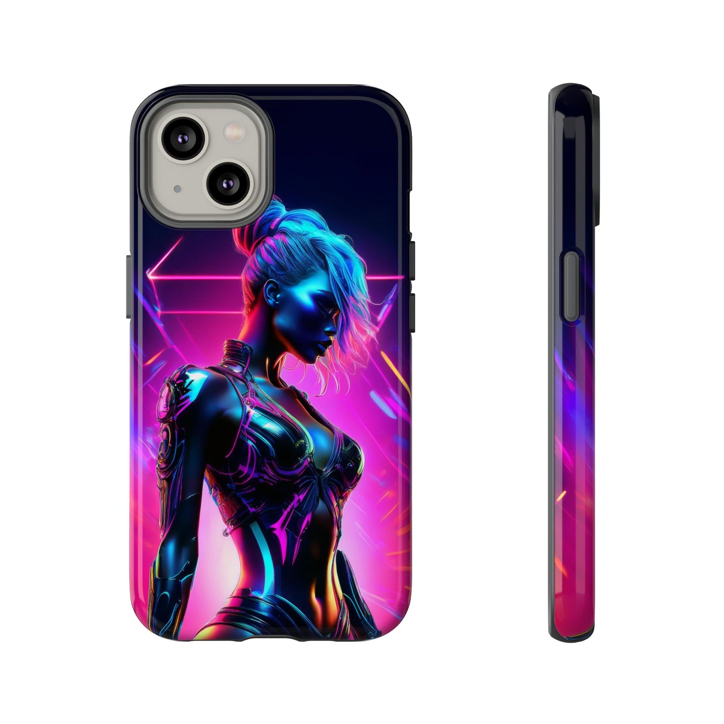 Futuristic Cyberpunk Female Cell Phone Case 017