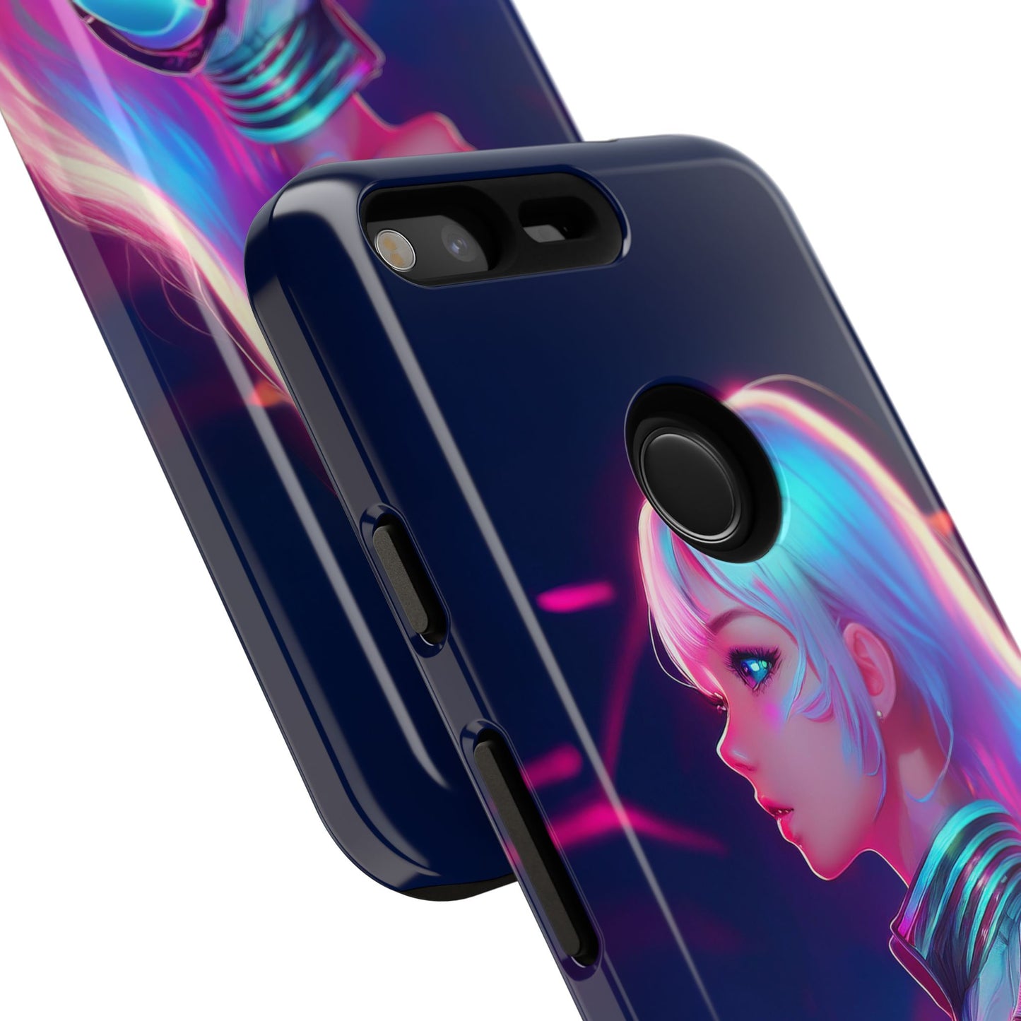 Futuristic Cyberpunk Female Cell Phone Case 009