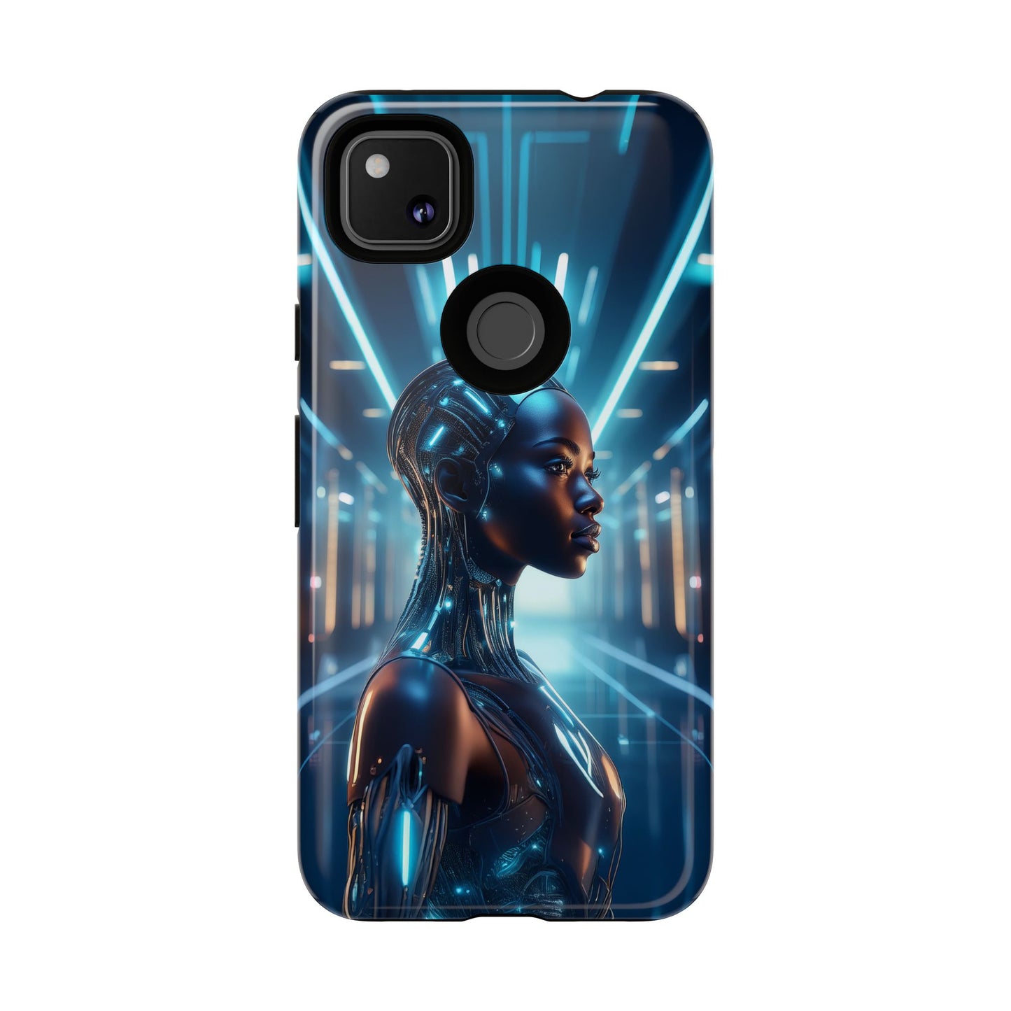 Futuristic Human Android Hybrid Cell Phone Case 003