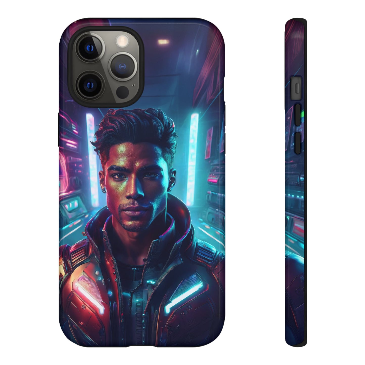 Futuristic Cyberpunk Male Cell Phone Case 007