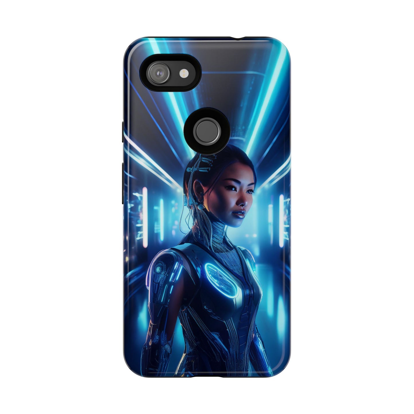 Futuristic Human Android Hybrid Cell Phone Case 004