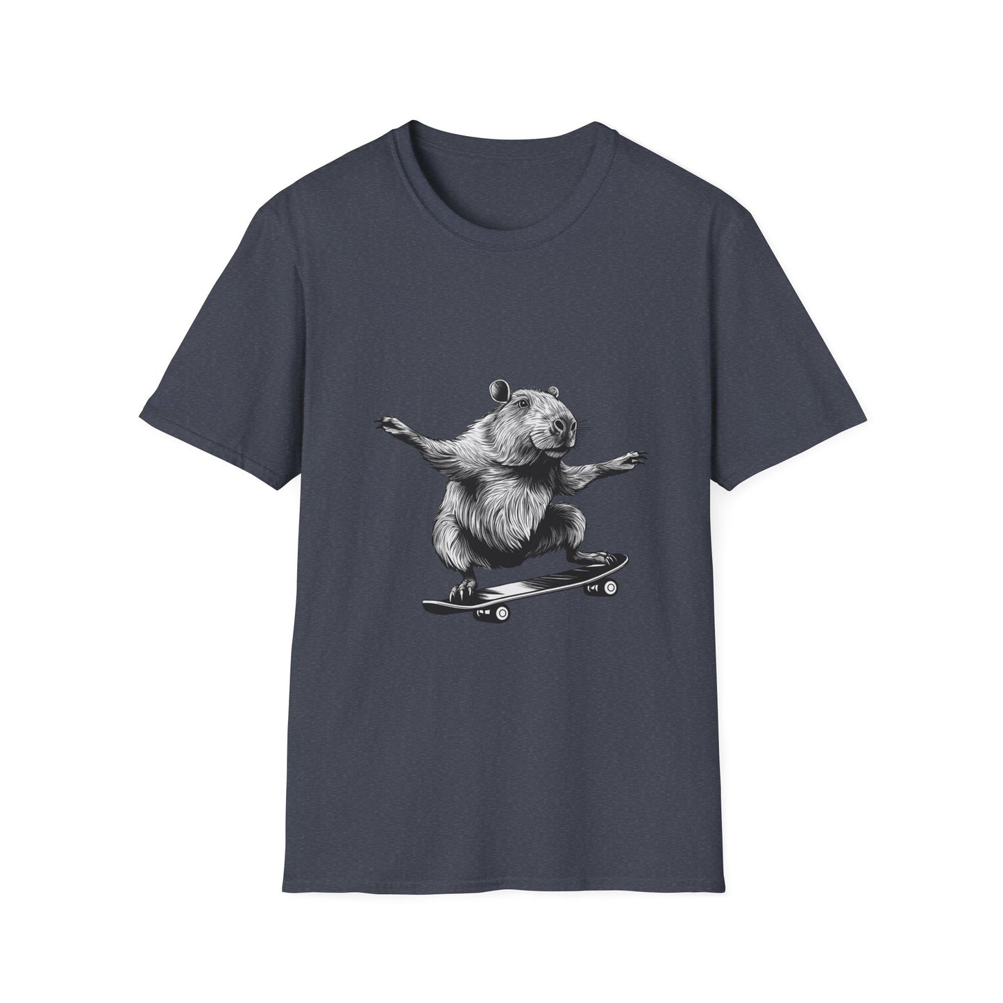 Capybara Shreddin. Unisex Softstyle T-Shirt